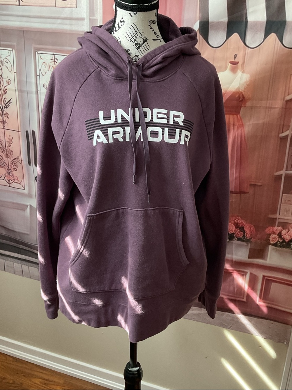 Under Armour Men's Crewneck Hoodie in Dusty Purple